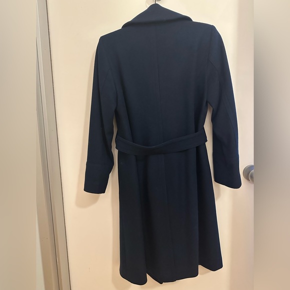 Reiss Teal Belted Coat - Picture 6 of 6